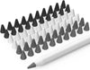 BEAUDOM 40 Pack Silicone Tips Cover Compatible with Apple Pencil 2nd Generation Apple Pencil 1st Generation and Apple Pencil USB-C Protective Nib Caps (Black + White + Grey)