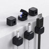 6 Pack Magnetic Cable Clips Cord Holder Under Desk Cable Management AORUICN Adhesive Wire Holder Keeper Organizer for Home Office Desk Phone Car Wall Desktop Nightstand