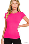 Zenana Seamless Crew Neck Tee