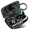 Wireless Earbud Bluetooth 5.3 Headphones Sport Earphones in Ear 48H Playback Stereo Noise Cancelling Earbud with Dual Mic LED Display Over-Ear Earhooks Ear Buds IP7 Waterproof Headset for Running Gym