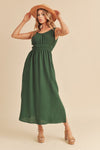 Side Slit Round Neck Sleeveless Midi Dress For Women Versatile, Chic & Comfortable for Any Occasion