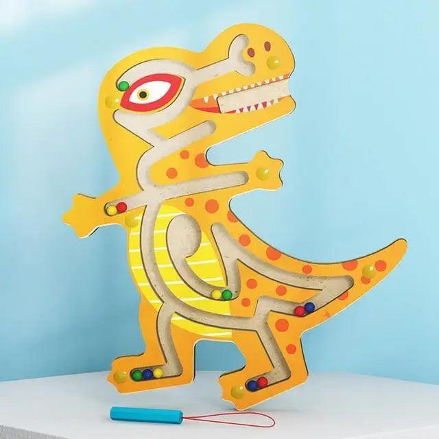 Baby Wooden Toy for Children Magnetic Maze Balance Board Wood game , Maze Puzzle baby Toys  0-12Months