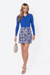 Hannah Skirt (Navy Multi)