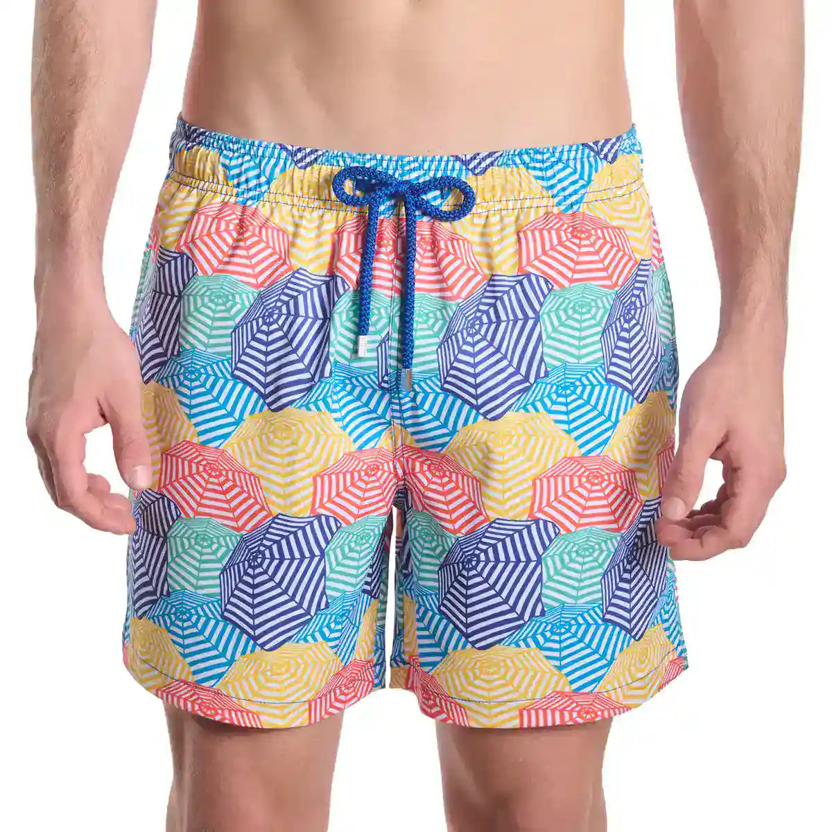 Men’s Premium Compression-Lined Hybrid Shorts – Bayside Shade-Splash