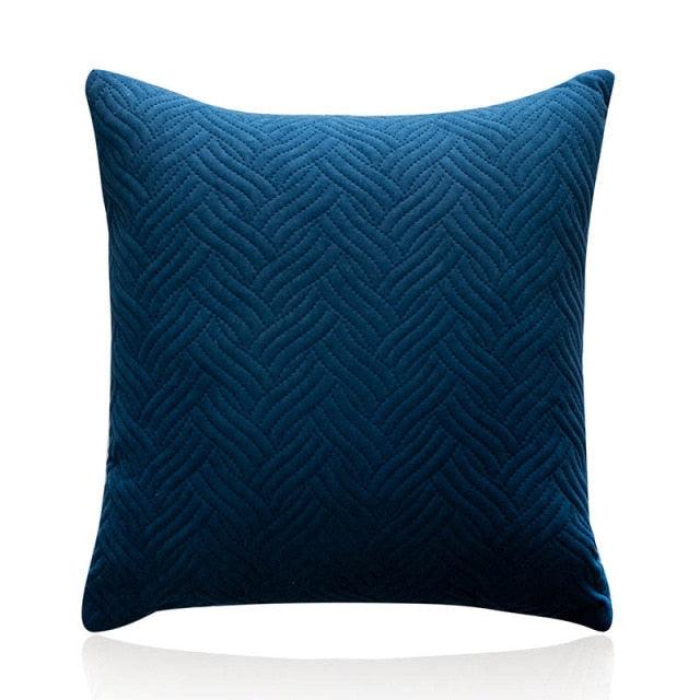 Beautiful Quilted Pillowcase Throw Pillow Covers Home Decor Velvet Square Throw Pillow Covers Decoration Pillow Cushion Sofa Living Room Simple Decorative Cushion Cover 45x45CM