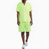 Blank State Men's Snap Button Gym Shorts in Neon