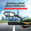 Bike Wide Range Back Sight Reflector Bike Mirror Bicycle Handlebar Rear View Mirror Bike Rear view Mirror Left With Light Reflector Safer No-Shock Bicycle Mirror Rearview Mirror Universal For Bike Bicycle