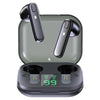 Black Bluetooth-Compatible Wireless Bass Ear Buds Stereo Headphone With Mic Touch Control Bluetooth Lightweight Earphones