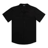Men’s Short Sleeve Tailored Fit Button-Down Shirt – Black Onyx