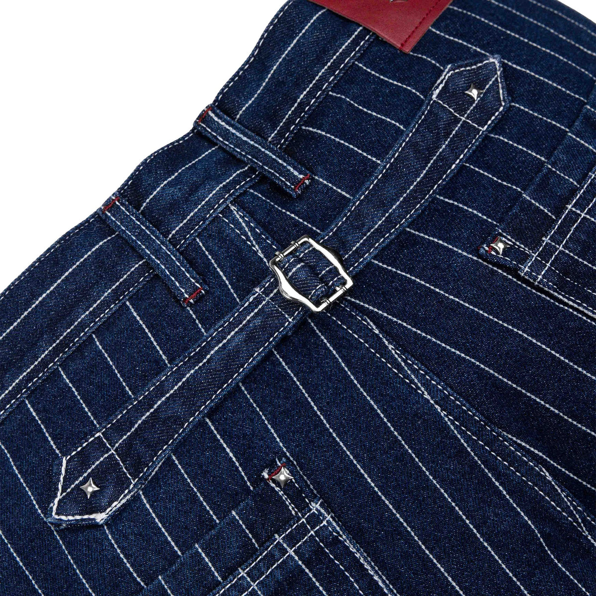 Commons Pinstripe Conductor Denim Pant Midnight Blue