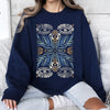 Boho Folk Art Vintage Mystical Floral Dreamcatcher Moon Mandala Garden Spirit Sweatshirt