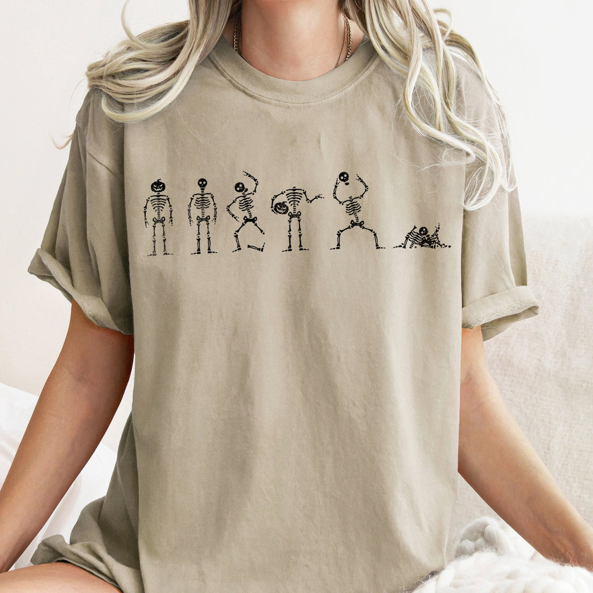 Six Dancing Skeletons Comfort Colors Tee