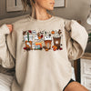 Boo Pumpkin Coffee Halloween Cozy Autumn Nighttime Sips And Spooky Vibes Edition Sweatshirt
