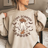 Boot Scooting Spooky Halloween Festive Cozy Graphic Design Autumn Night Sweatshirt