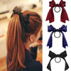 Bow-Knot Elastic Hair Bands Accessories Fashion Hair Band Long Ribbon Bow Ponytail Hair Tie Scrunchies Ponytail Holder Accessories for Women And Girls