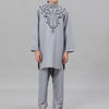 Boys' Embroidered Thobe Set with Pants(MKB034)