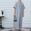 Boys' Thobe with Contrast Stitching & Pockets(MKB033)