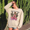 Bring Me Flowers Cowboy Western Country Valentine's Day Heritage Graphic Sweatshirt