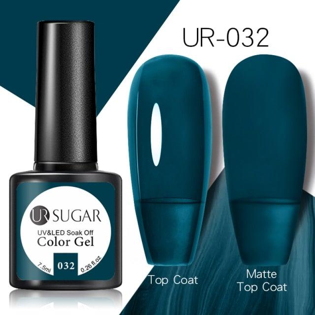 Brown Blue Gel Nail Polish UV LED Autumn Winter Series Matte And Glossy Colors Elegant Stylish Design For Womens