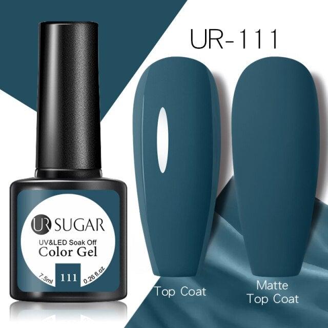 Brown Blue Gel Nail Polish UV LED Autumn Winter Series Matte And Glossy Colors Elegant Stylish Design For Womens