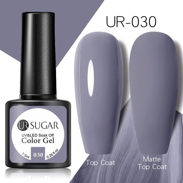 Brown Blue Gel Nail Polish UV LED Autumn Winter Series Matte And Glossy Colors Elegant Stylish Design For Womens