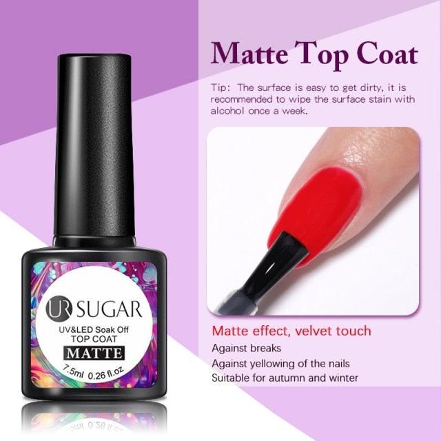 Brown Blue Gel Nail Polish UV LED Autumn Winter Series Matte And Glossy Colors Elegant Stylish Design For Womens