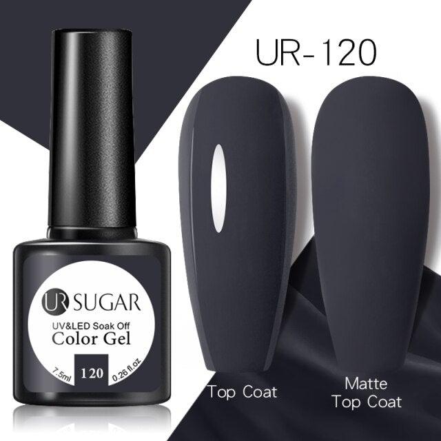Brown Blue Gel Nail Polish UV LED Autumn Winter Series Matte And Glossy Colors Elegant Stylish Design For Womens