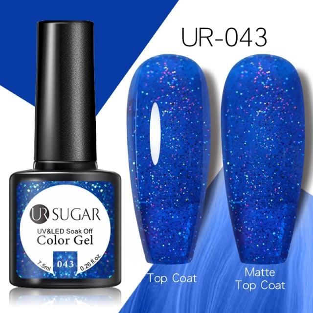 Brown Blue Gel Nail Polish UV LED Autumn Winter Series Matte And Glossy Colors Elegant Stylish Design For Womens