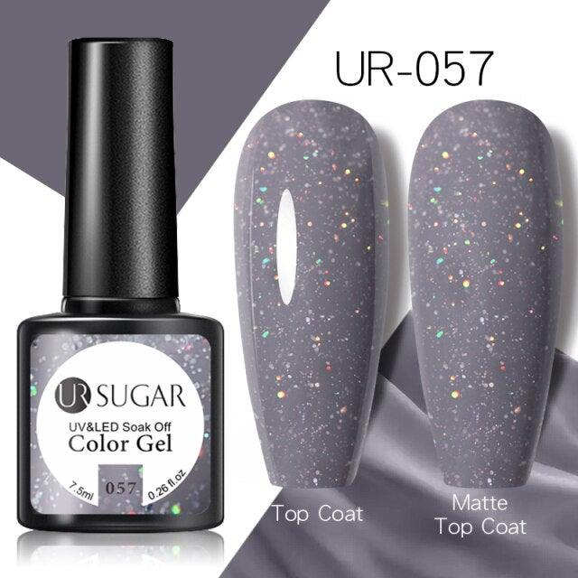 Brown Blue Gel Nail Polish UV LED Autumn Winter Series Matte And Glossy Colors Elegant Stylish Design For Womens