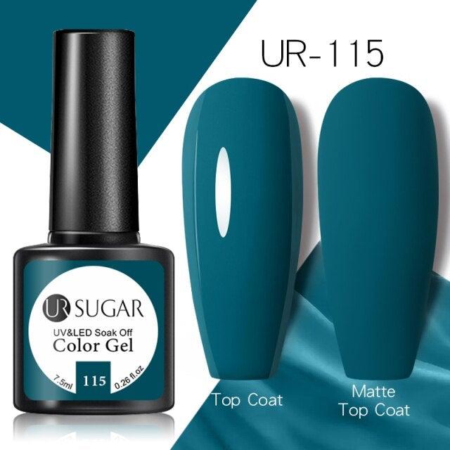 Brown Blue Gel Nail Polish UV LED Autumn Winter Series Matte And Glossy Colors Elegant Stylish Design For Womens