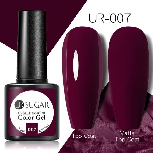 Brown Blue Gel Nail Polish UV LED Autumn Winter Series Matte And Glossy Colors Elegant Stylish Design For Womens