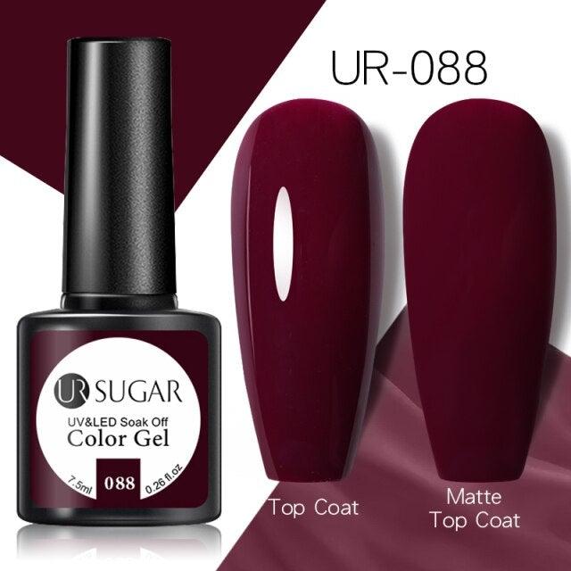 Brown Blue Gel Nail Polish UV LED Autumn Winter Series Matte And Glossy Colors Elegant Stylish Design For Womens