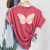 Floral Butterfly Comfort Colors Tee
