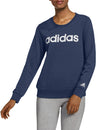 adidas womens Linear French Terry Sweatshirt Crew Navy 1X