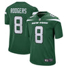 Aaron Rodgers New York Jets Nike NFL Kids Youth 8-20 Gotham Green On-Field Game Day Jersey (US Numeric 18 20 Regular Aaron Rodgers New York Jets Green)
