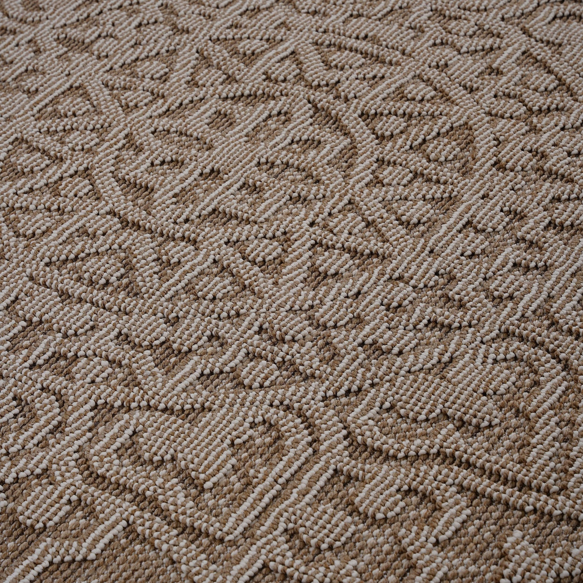 NAAR Guros Collection 4X6 Beige / Medallion Indoor / Outdoor Area Rug