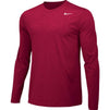 NIKE Mens Legend Long Sleeve Performance Shirt (TEAM CRIMSON/COOL GREY Medium)