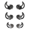 MQIMY Silicone Replacement Earbud Tips Earbud Covers Ear Tips Compatible with Bose QC20 QC20i SoundSport SIE2i IE2 IE3 Headphone Rubber Tips 3 Pairs S M L