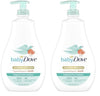 Baby Dove Sensitive Skin Care Baby Wash For Bath Time Moisture Fragrance Free and Hypoallergenic Washes Away Bacteria 20 oz (Pack of 2)