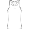 adidas Womens Techfit Training Tank Top White X-Large
