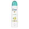 DOVE MEN + CARE Go Fresh Pear & Aloe Vera Scent Antiperspirant Spray 150ml = 5.07oz Plus one Free Pantene 1.7oz Pro-V Deep Fortifing ($7 Value) (CD-8058615376234-KIT)