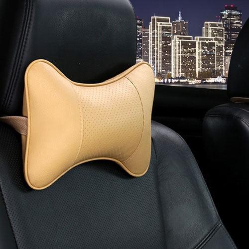 Car Neck Pillows Headrest Relief Filled Fiber Universal Car Pillow Both Side Pu Leather 1pcs Pack Headrest For Car Neck Pillows Both Side Pu Leather Headrest Head Pain Relief Filled Fiber Universal Car Pillow Neck Pillow Softness Car Headrest Pillow