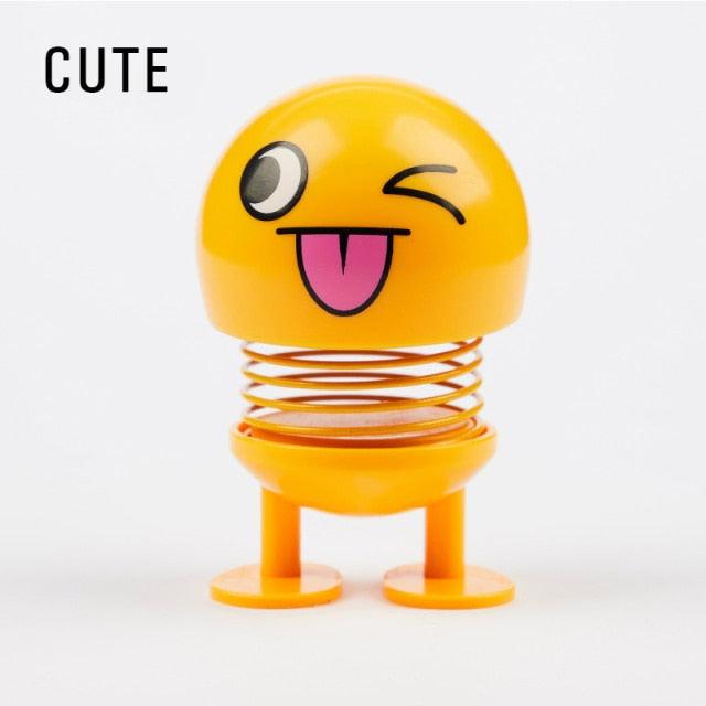 Car Ornaments Bobblehead Nod Dolls Cute Cartoon Funny Wobble Head Robot Lovely Car Dashboard Decoration Auto Facial Expression Shaking Head Toys Car Ornaments Bobblehead Nod Dolls Cute Cartoon Funny Wobble Head Robot Lovely Car Dashboard Decor