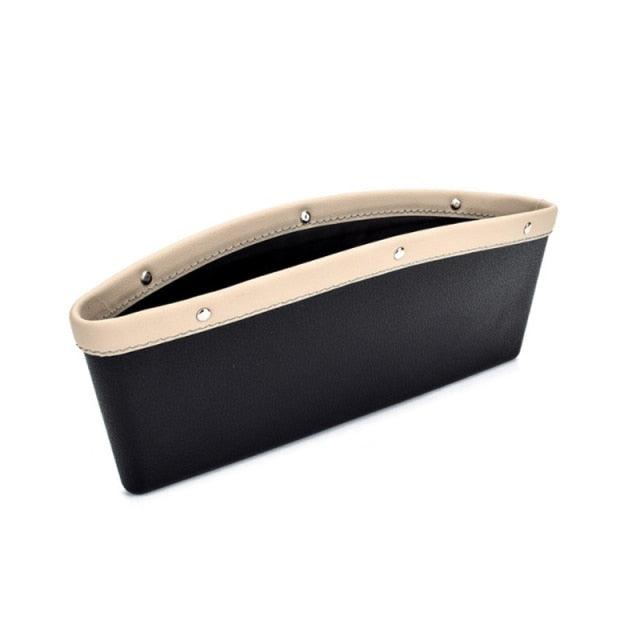 Car Seats Gap Bag Case Storage Bag PU Car Organizer Artificial Leather Pocket Slot Storage Pocket Cup Holder Car Accessories Car Seat Gap Organizer Universal Fit Storage Pockets Adjust Helps Reduce Distracted Driving & Holds Phone Money Cards Keys