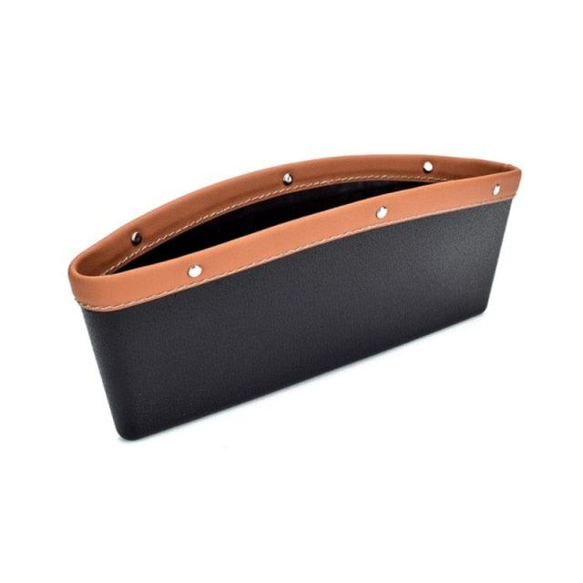 Car Seats Gap Bag Case Storage Bag PU Car Organizer Artificial Leather Pocket Slot Storage Pocket Cup Holder Car Accessories Car Seat Gap Organizer Universal Fit Storage Pockets Adjust Helps Reduce Distracted Driving & Holds Phone Money Cards Keys