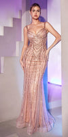 Cinderella Divine CD990 Floor Length Fitted Evening Gown