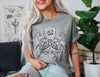 Moth Celestial Cosmic Winged Moth Galaxy Nebula Pattern With Stars Comfort Colors Tee