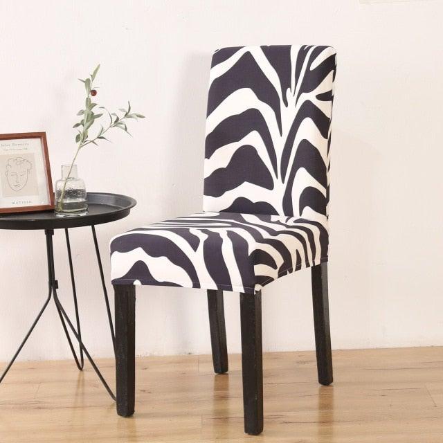 Chair Covers For Dining Room Stretch Spandex Removable Washable Anti-dust Seat Slipcover Multicolor  Chair covers  Chair Covers For Dining Room With Printed Patterns Easy Slip-on Stretchy Dining Room Chair Covers