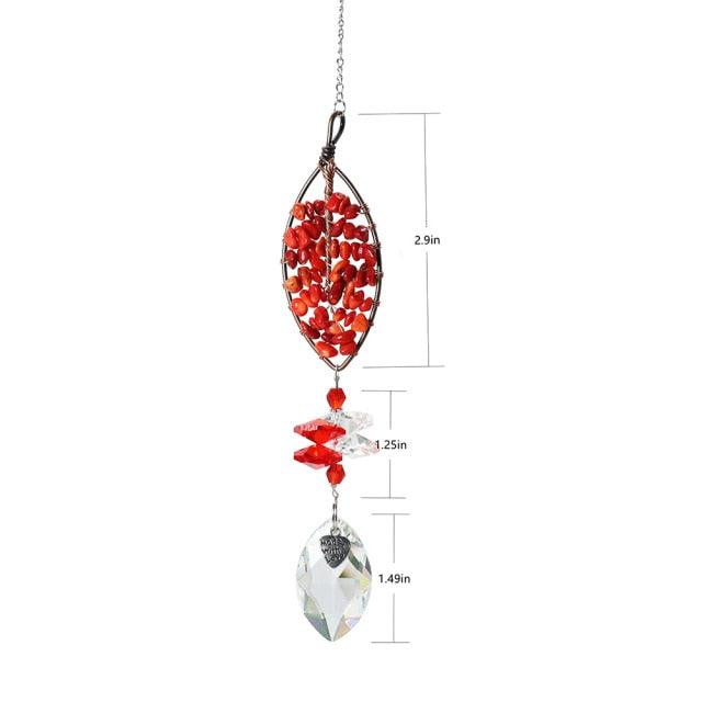 Chandelier Crystals Ball Prism Pendant Maker Sun Catcher Crystal Rainbow Maker Drops Hang for Window Home Decor Car Charms Hanging  Wind Chimes Hanging Ornament Garden Decor