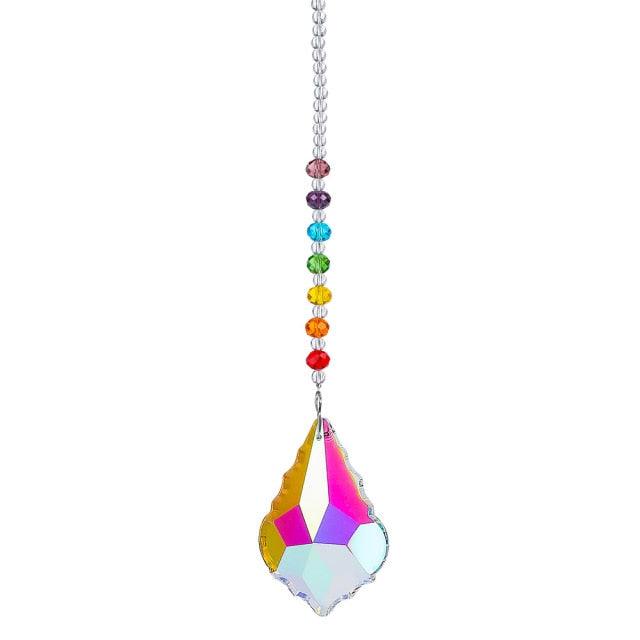 Chandelier Crystals Ball Prism Pendant Maker Sun Catcher Crystal Rainbow Maker Drops Hang for Window Home Decor Car Charms Hanging  Wind Chimes Hanging Ornament Garden Decor